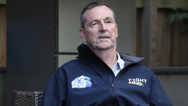 Simple tasks are become increasingly difficult for Neale Daniher. Picture: David Caird