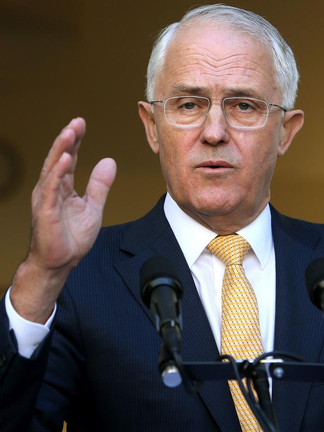 Malcolm Turnbull speaks to the media in Canberra about his decision to recall Parliament.