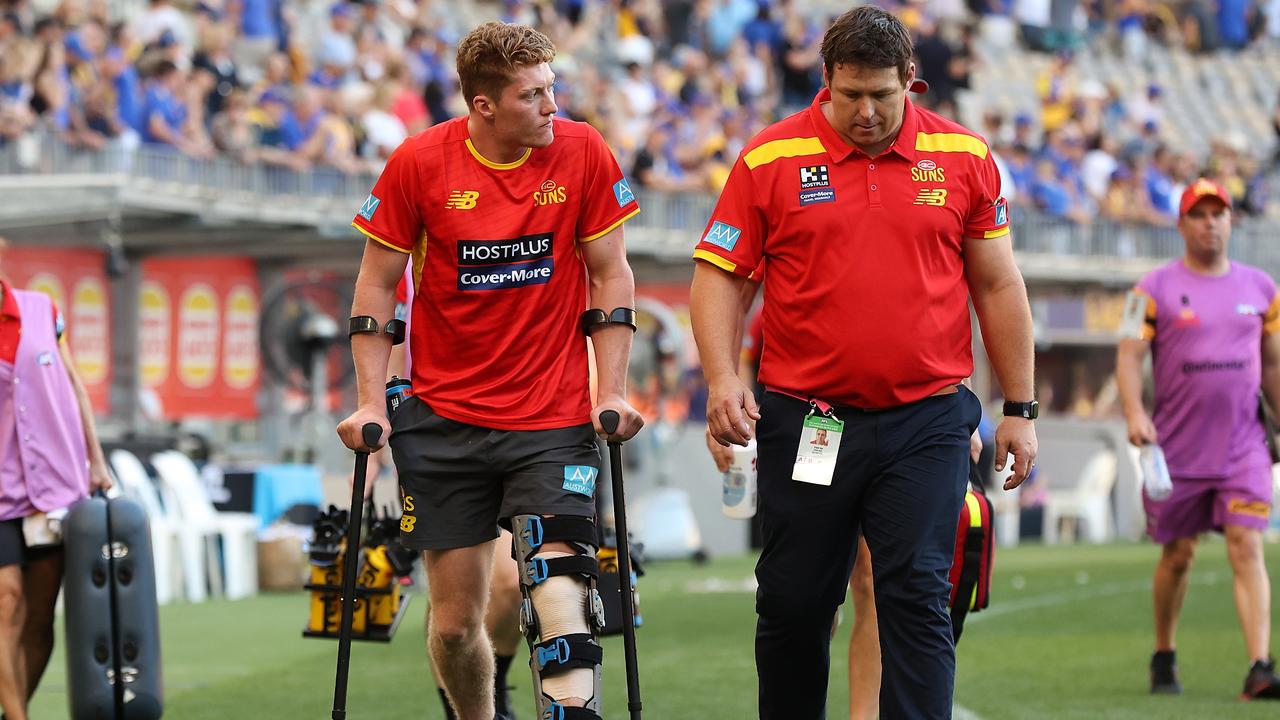 Gold Coast gun Matt Rowell is back after hurting his knee in the opening round. Picture: Paul Kane/Getty Images