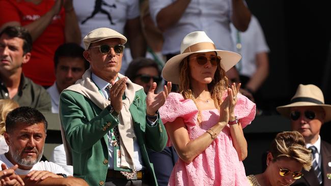 Jelena Djokovic, wife of Wimbledon champion Novak, jumped to her husband’s defence on Twitter after the match. Picture: Getty