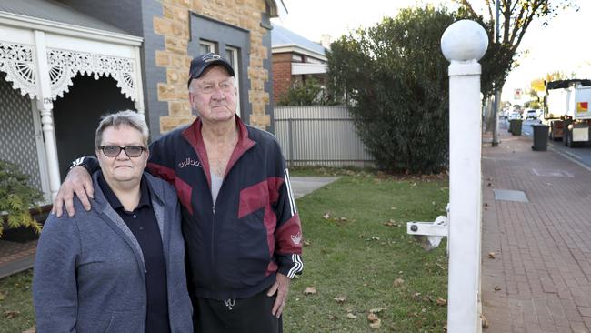 Long-time Thebarton home owners, Judith and Brian Hall. Picture Dean Martin