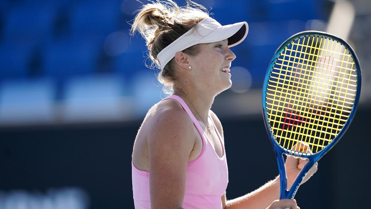 Unvaccinated rising star Olivia Gadecki is unable to play in next month’s Australian Open. Picture: Tennis Australia