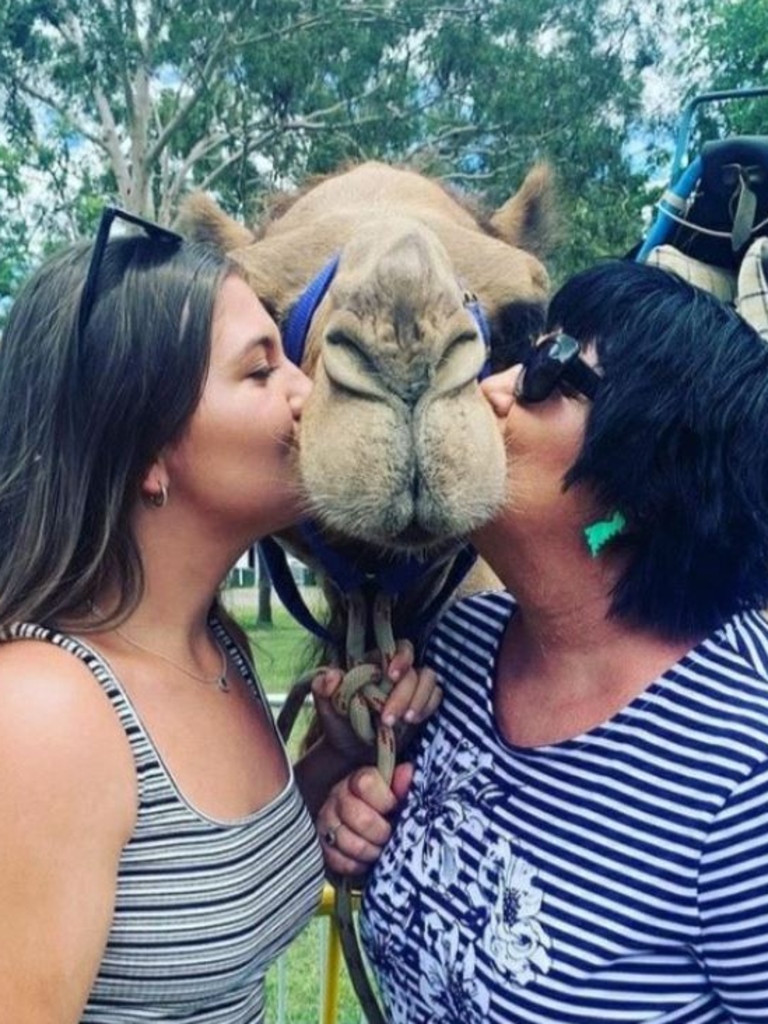 Many of the camels are rescued from Central Australia and love a cheeky selfie with visitors.