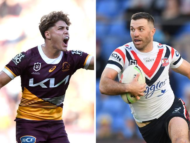 Reece Walsh and James Tedesco come face-to-face in round 22.