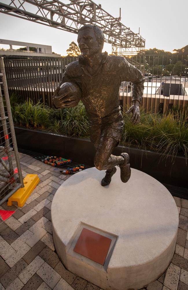 FIFA ordered the covering the plaques at Moore Park. Picture: Julian Andrews