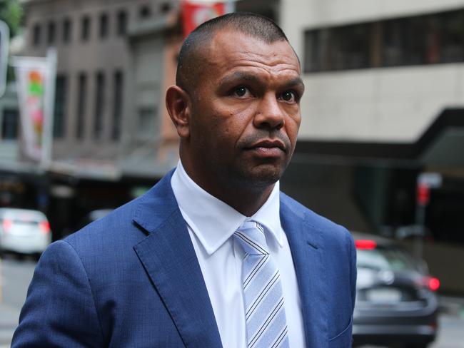 SYDNEY, AUSTRALIA: NewsWire Photos: JANUARY 17 2024: Kurtley Beale, an Australian rugby star has been suspended from the national side after he was charged with sexually assaulting a woman at a pub in Bondi and is seen arriving at the Downing Court in Sydney. Picture: NCA NewsWire / Gaye Gerard