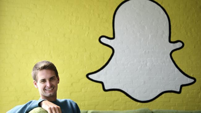 Settled ... Snapchat CEO Evan Spiegel in Los Angeles.