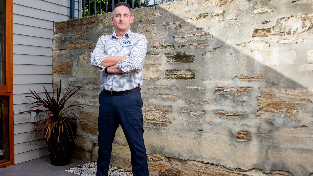 Shane Tilley, president of the Police Association of Tasmania at the offices in New Town. Picture: Linda Higginson