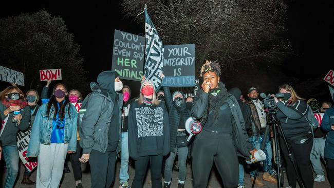 Black Lives Matter protesters. Picture: Jon Cherry/Getty Images