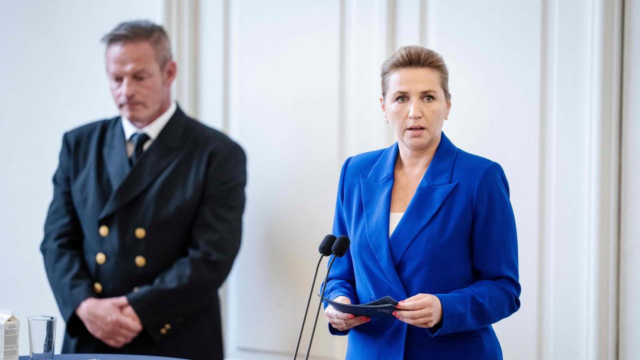 Denmarks Prime Minister Mette Frederiksen holds a speech during the 175th anniversary of the first Danish Constitution. Picture: Mads Claus Rasmussen / Ritzau Scanpix / AFP/ Denmark OUT.