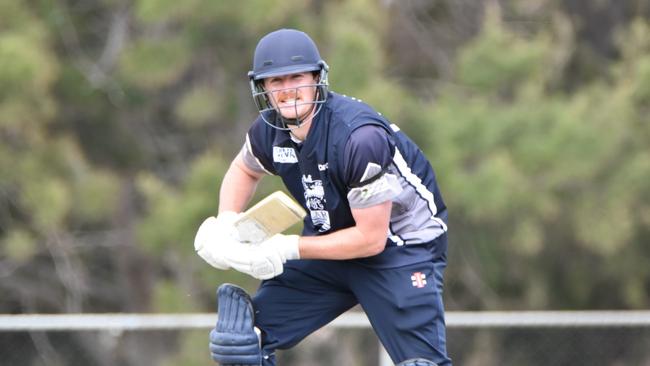 Casey Young made 43 not out against East Belmont. Picture: Wes Cusworth.