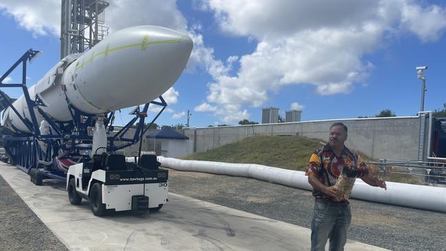 Gilmour Space Technologies have celebrated the opening of the Bowen Spaceport ahead of the company's first rocket launch in early May. Picture: Estelle Sanchez