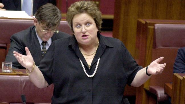 Senior minister Amanda Vanstone in 2003. She admitted people would be “lucky” to buy a sandwich and a milkshake with the tax cut unveiled in the budget.