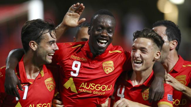 Papa Babacar Diawara with Nikola Mileusnic and Jordan O’Doherty.