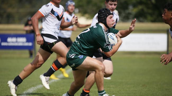 Logan Coombes was a four-try hero for the Western Rams. Picture: Warren Gannon Photography