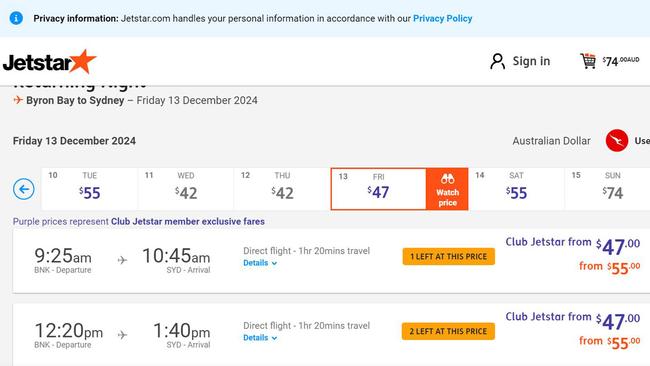 After paying $65 to join, you get cheaper flights whenever you book with Jetstar