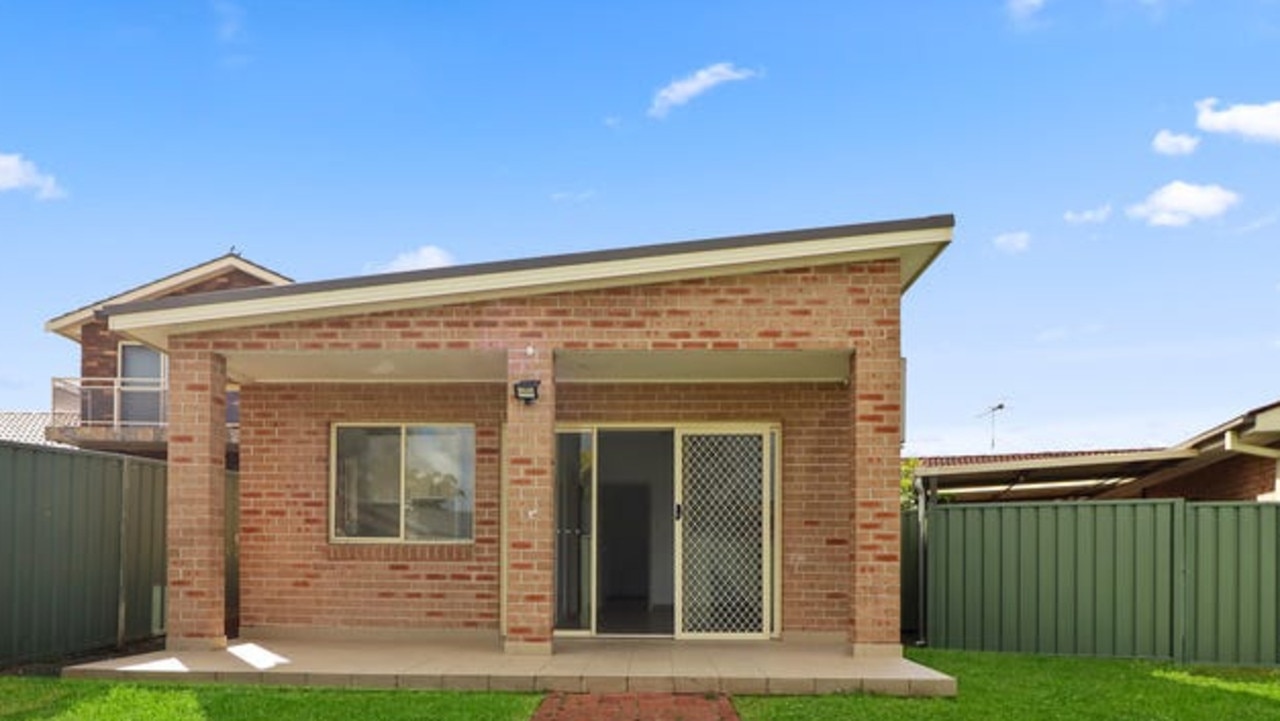 The granny flat out the back has two more bedrooms.