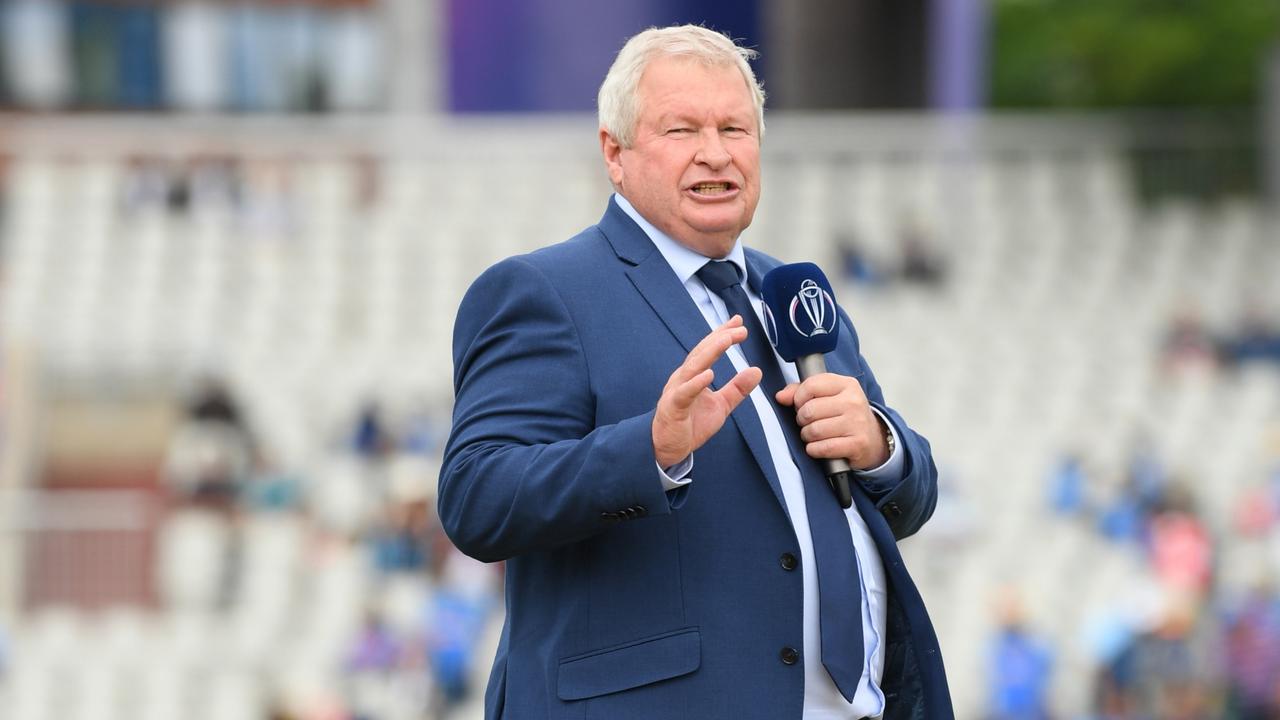 Former New Zealand Cricketer Ian Smith looks on during the Semi-Final match of the ICC Cricket World Cup 2019 between India and New Zealand at Old Trafford on July 10, 2019 in Manchester, England. (Photo by Stu Forster-ICC/ICC via Getty Images)