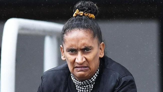 Patricia Maree Eileen Graaf leaving Maroochydore Magistrates Court on Monday. Picture: Patrick Woods