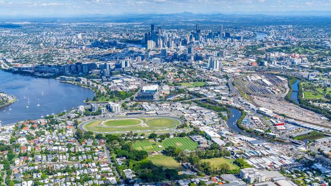 A new inner-city sports precinct, the Breakfast Creek Sports Precinct plan, which incorporates an innovative water harvesting and reclamation system for the Brisbane 2032 Olympic and Paralympic Games. Picture: Brisbane City Council