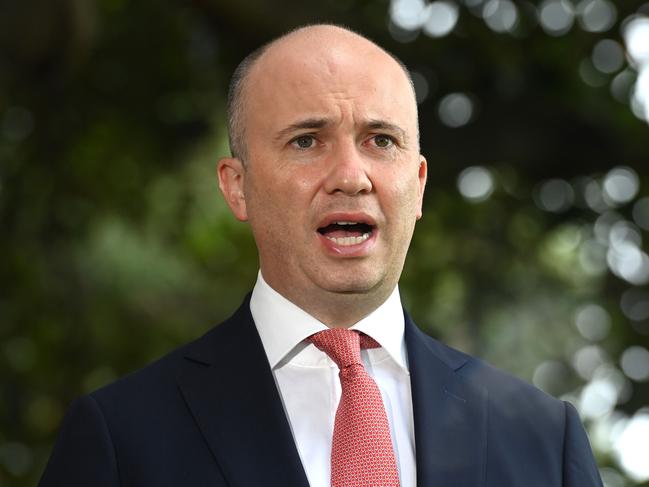 SYDNEY, AUSTRALIA - NewsWire Photos February 19, 2022: NSW Treasurer and Energy Minister Matt Kean announces 3700 jobs in future industries that will be created in response to the closure of OriginÃs Eraring power station. Picture: NCA NewsWire / Jeremy Piper