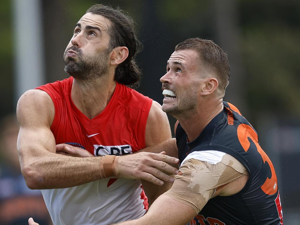 The developing ruckman is relishing the chance to take on Brodie Grundy at a packed SCG in the Sydney Derby. Picture: Phil Hillyard