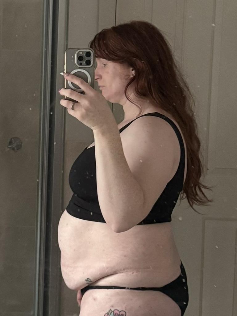 Sophie Brown years avoiding exercise and indulging on sugary foods, resulting in her weighing almost 90 kilos. Picture: Supplied