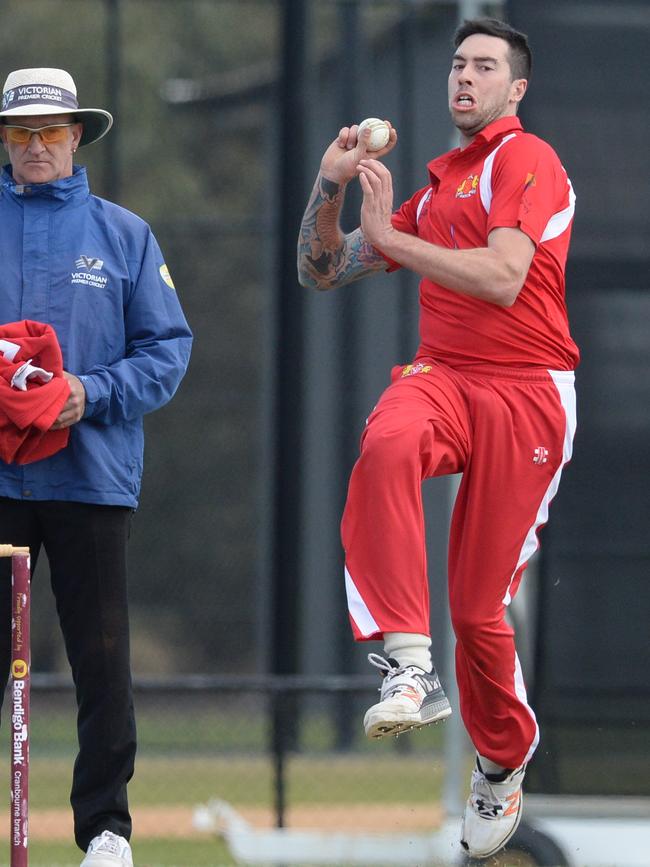 Casey South Melbourne paceman Nathan Lambden.