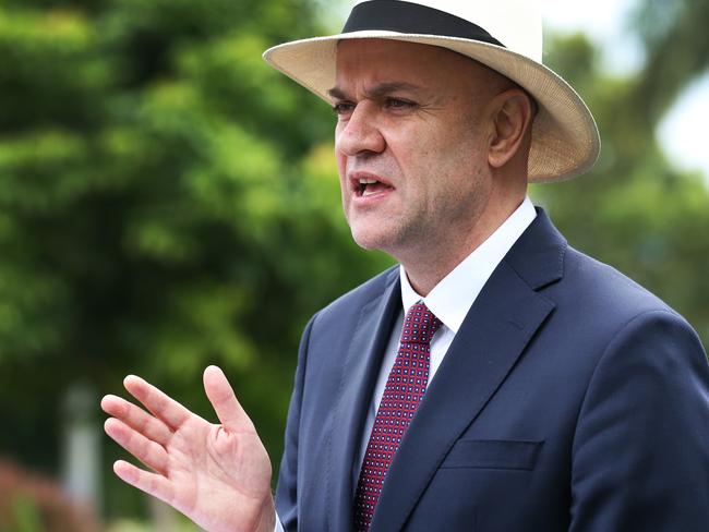 Chief Health Officer Dr John Gerrard addresses the media during the COVID 19 press conference. Picture: Zak Simmonds