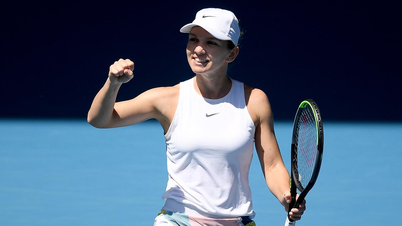 Simona Halep is into the final four. Photo: AAP Image/Lukas Coch