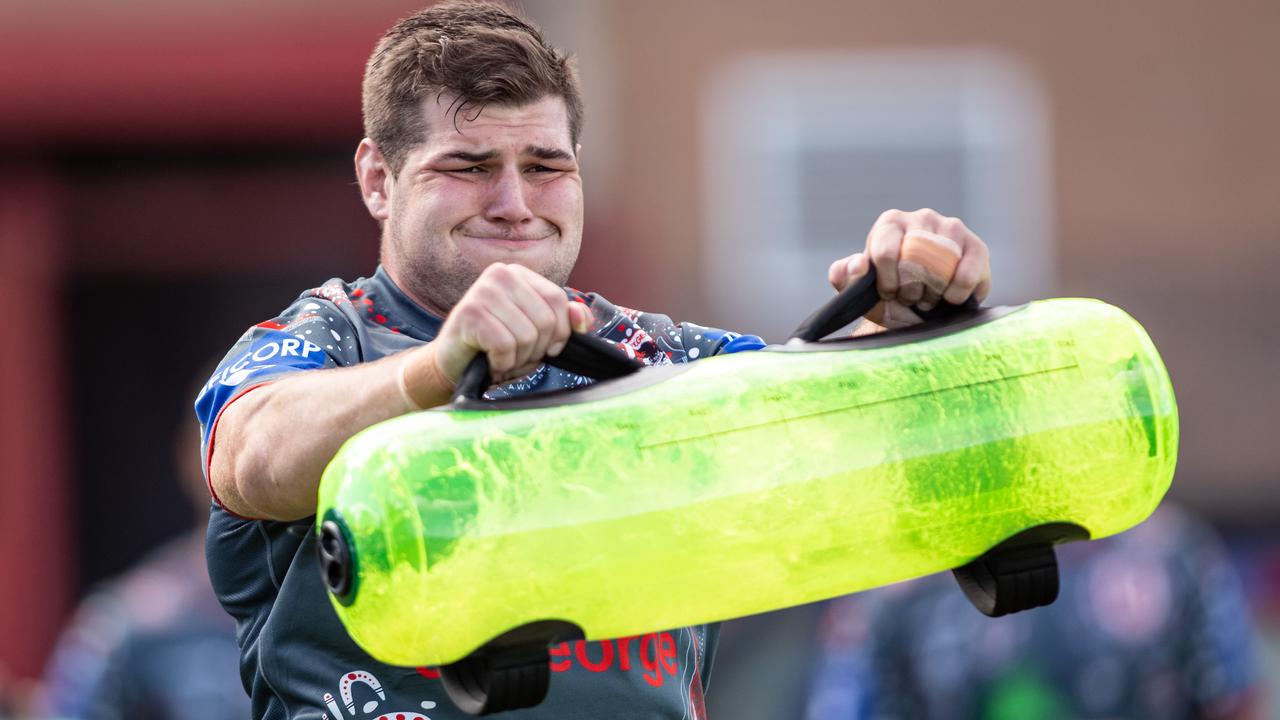 Lawrie at training on Wednesday. Image: Daily Telegraph