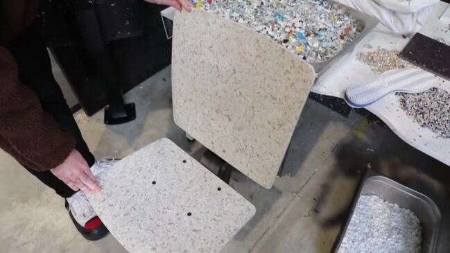 Seats at Paris 2024 give plastic waste a second life