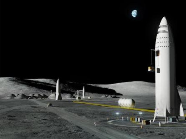 This image of "Moon Base Alpha" was tweeted by Elon Musk during the recent Astronautical Congress in Adelaide.