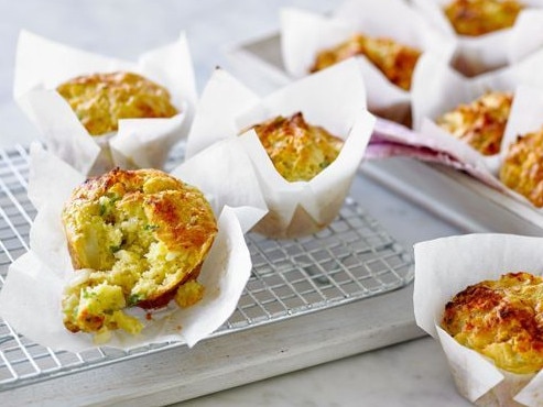 Cauliflower cheese muffins.