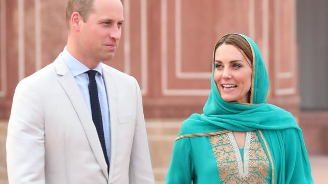 Kate Middleton and Prince William had an impromptu tea date with a family they met on the roadside. Picture: Getty Images