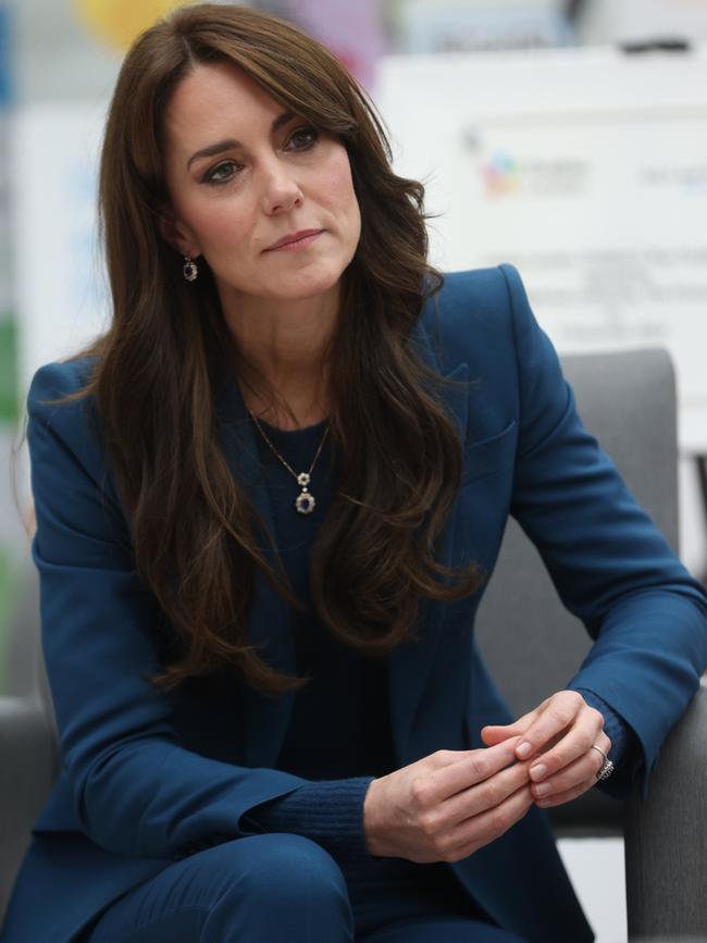 Kate wore the ring to open Evelina London’s new children’s day surgery unit in 2023. Picture: Ian Vogler – WPA Pool/Getty Images