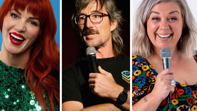 Comedians Bron Lewis, Mick Neven, and Nicky Wilkinson are among the talent taking the stage at the Sunshine Coast for a five day comedy festival from May 21 to 25, 2025.