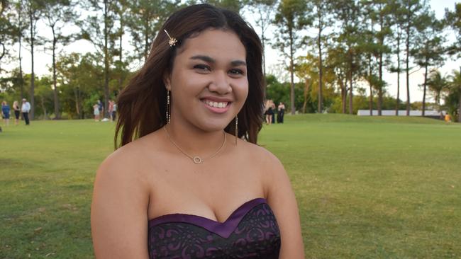 Tua Sariman at the Pioneer State High School formal at the Mackay Golf Course on Friday November 20. Picture: Zizi Averill
