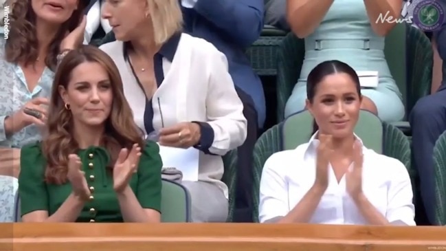 Meghan Markle and Kate Middleton attend Wimbledon Women's Final 2019