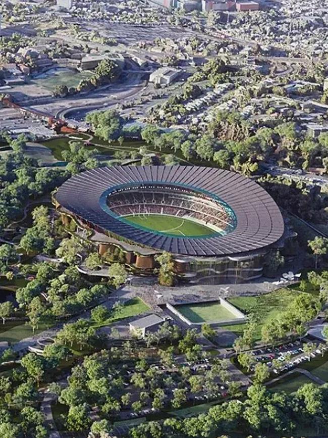 A new stadium will be built at Victoria Park for the Brisbane Olympics. Picture: Queensland government