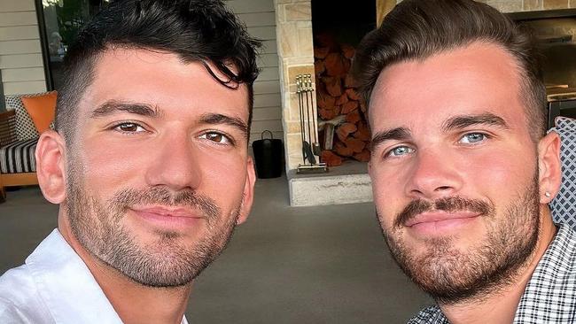 Luke Davies (left) and Jesse Baird (right). Picture: Instagram