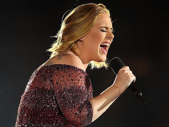 MELBOURNE, AUSTRALIA - MARCH 18: Adele performs at Etihad Stadium on March 18, 2017 in Melbourne, Australia. (Photo by Graham Denholm/Getty Images)