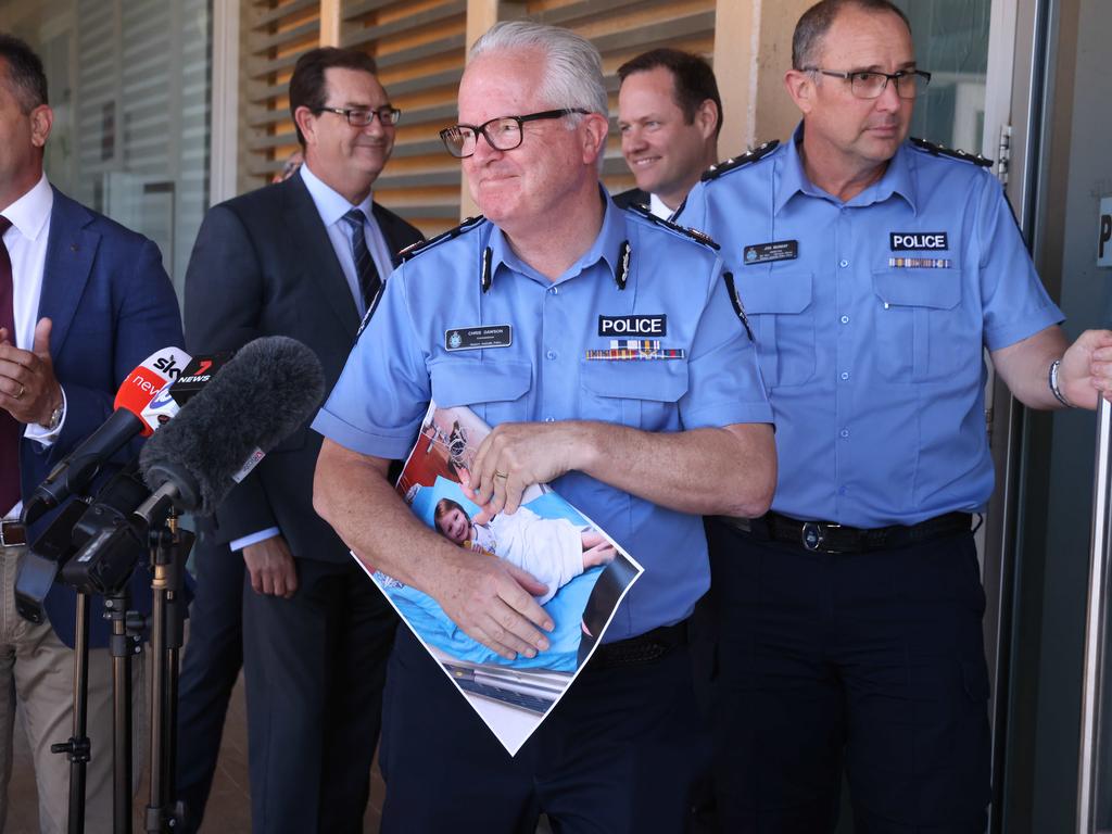 WA Police Commissioner Chris Dawson at Carnarvon Police station. Picture: Colin Murty