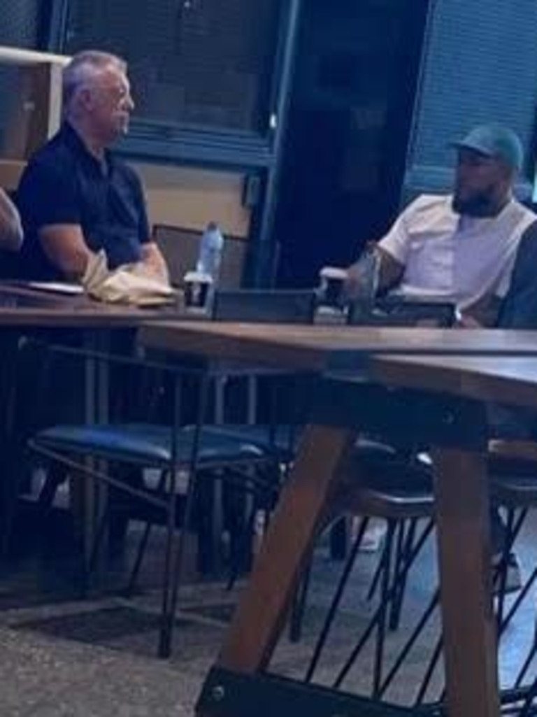 Addin Fonua-Blake meeting with Phil Gould.