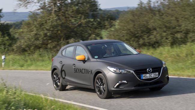 Mazda SkyActiv-X test prototype in Europe