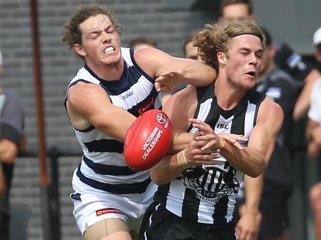 Matt La Fontaine (right) has returned full-time to Frankston YCW. Picture: Hamish Blair