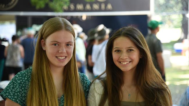 Stella Poke and Alissia Haezebrouck at Day 3 of Launceston Festivale 2023. Picture: Alex Treacy