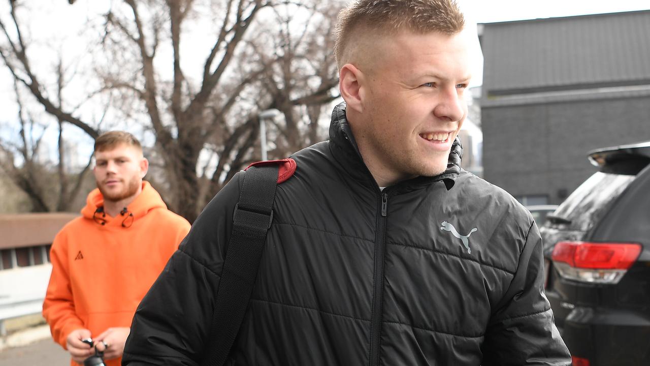 Jordan de Goey of the Collingwood Magpies.