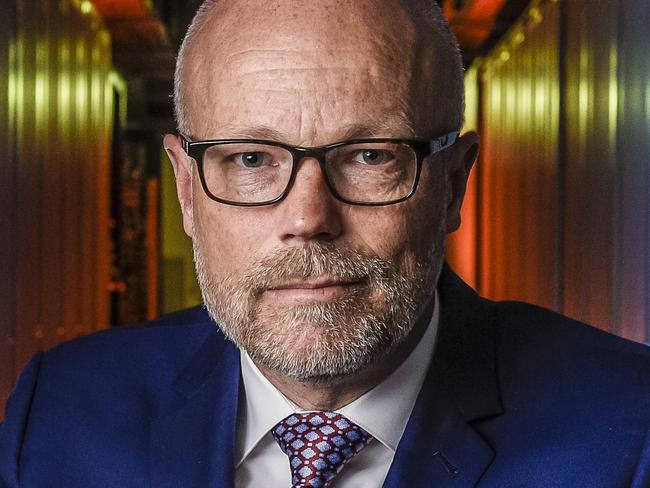 Former cyber security boss, Alastair MacGibbon pictured in a computer server room. AustraliaÕs $90bn ship building program is at risk from hackers.Monday 14th October. 2019. Photo Roy VanDerVegt