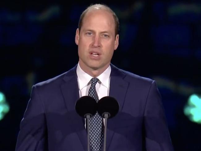 William's heartwarming speech appeared to make Charles emotional.